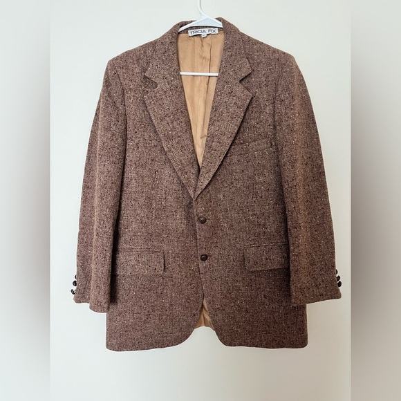 Tricia Fix vintage wool coat oversized butterfly design - Picture 5 of 12